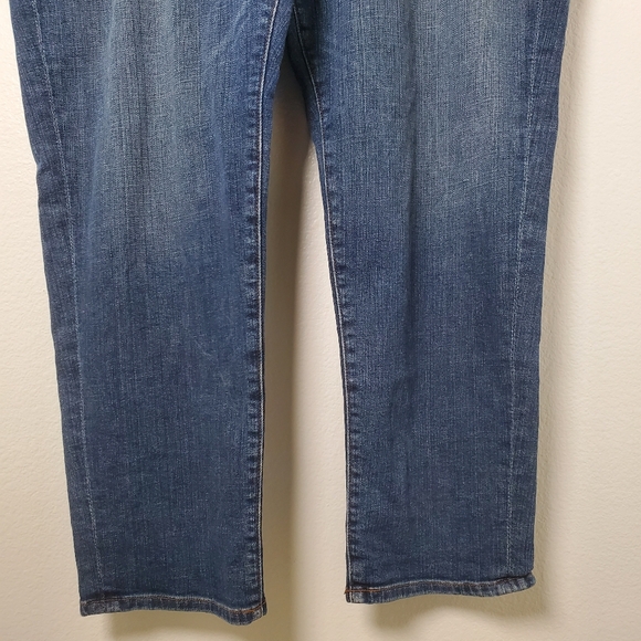 Eileen Fisher Women's Organic Cotton Straight Leg Stretch Denim Ankle Jeans - Picture 8 of 12